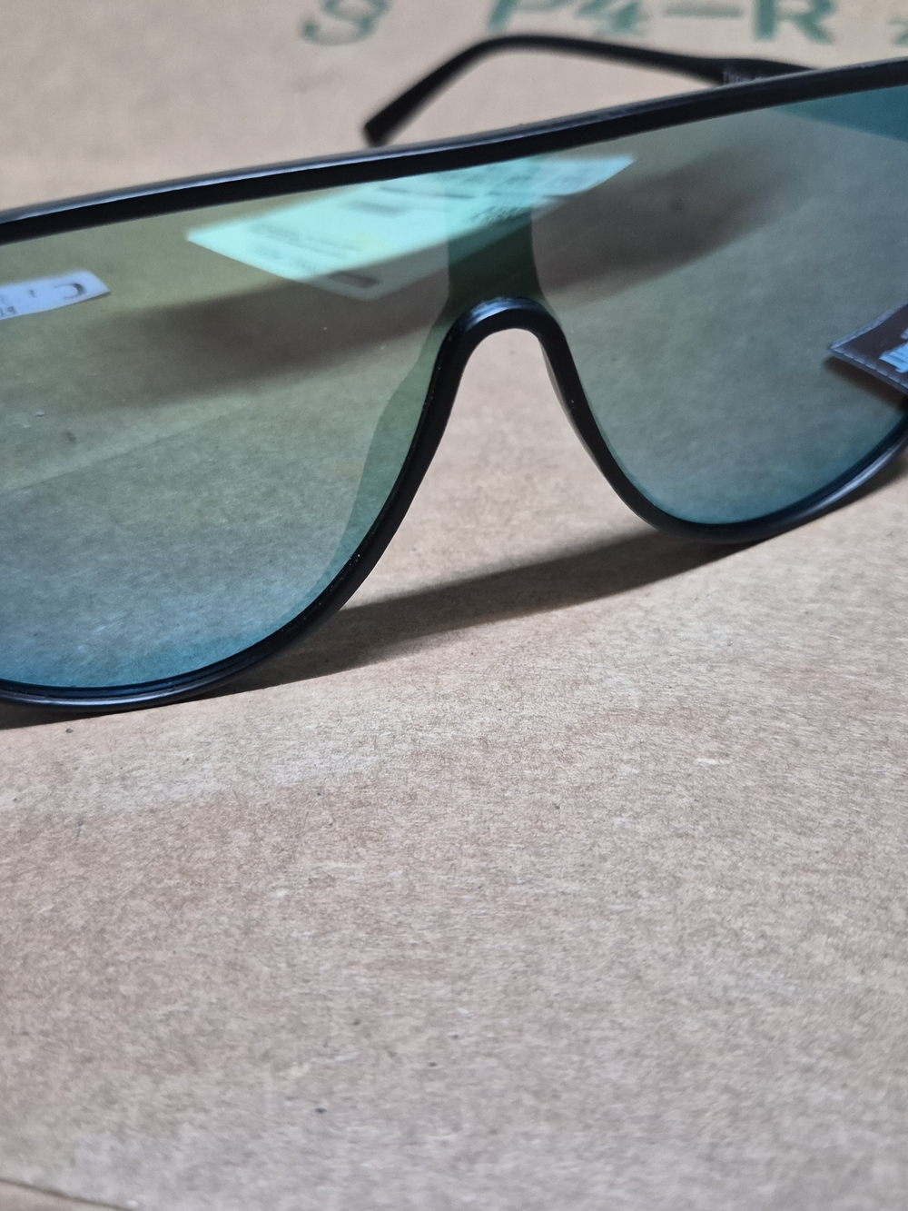 True Religion Men's Shield Sunglasses in Teal and Black